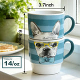 14 OZ stacking mug, set of 2, Green
