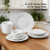 Embossed 12-Piece Dinnerware Set