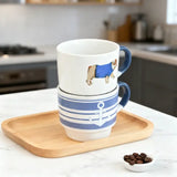 14 OZ stacking mug, set of 2