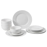 Embossed 12-Piece Dinnerware Set