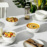 5.5" Cereal Bowl, white porcelain - 12 PS  set
