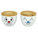 Salt and Pepper Bowls, 12 oz Salt Cellar with Lid, Set of 2
