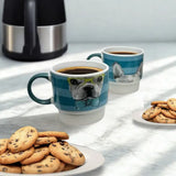 14 OZ stacking mug, set of 2, Green