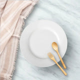 7.5"Dessert plate, white porcelain - 12 PS SET