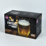 37oz Glass Beer Mugs with Handle Set of 2