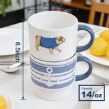 14 OZ stacking mug, set of 2