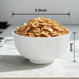5.5" Cereal Bowl, white porcelain - 12 PS  set