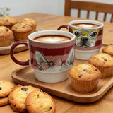 14 OZ stacking mug, set of 2, Red