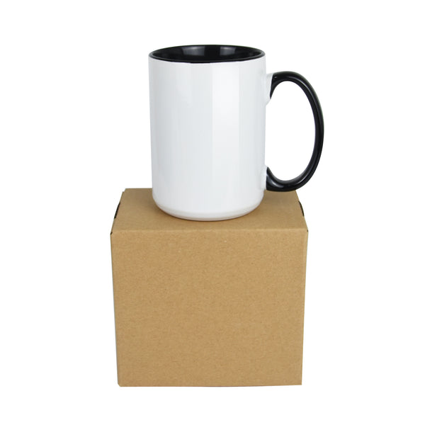 15 OZ Sublimation Coated Blank Mugs 2-Tone+ shipping Cardborad Box,Pal –  Artonusa