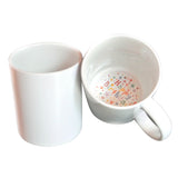 18PCS 11OZ Sublimation Mug Coated Ceramic Mugs White Sublimation Blanks Mugs with Happy Birthday Design in The Bottom