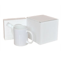 18PCS 11OZ Sublimation Mug Coated Ceramic Mugs White Sublimation Blanks Mugs with Happy Birthday Design in The Bottom